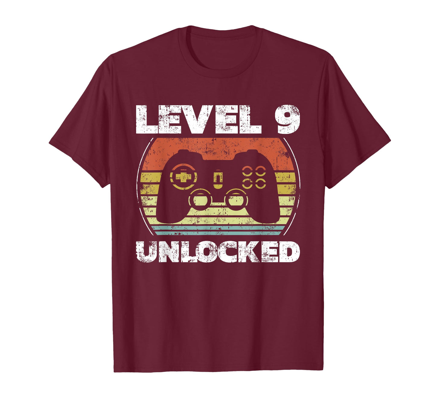Level 9 Unlocked Funny Video Gamer 9th Birthday T-Shirt