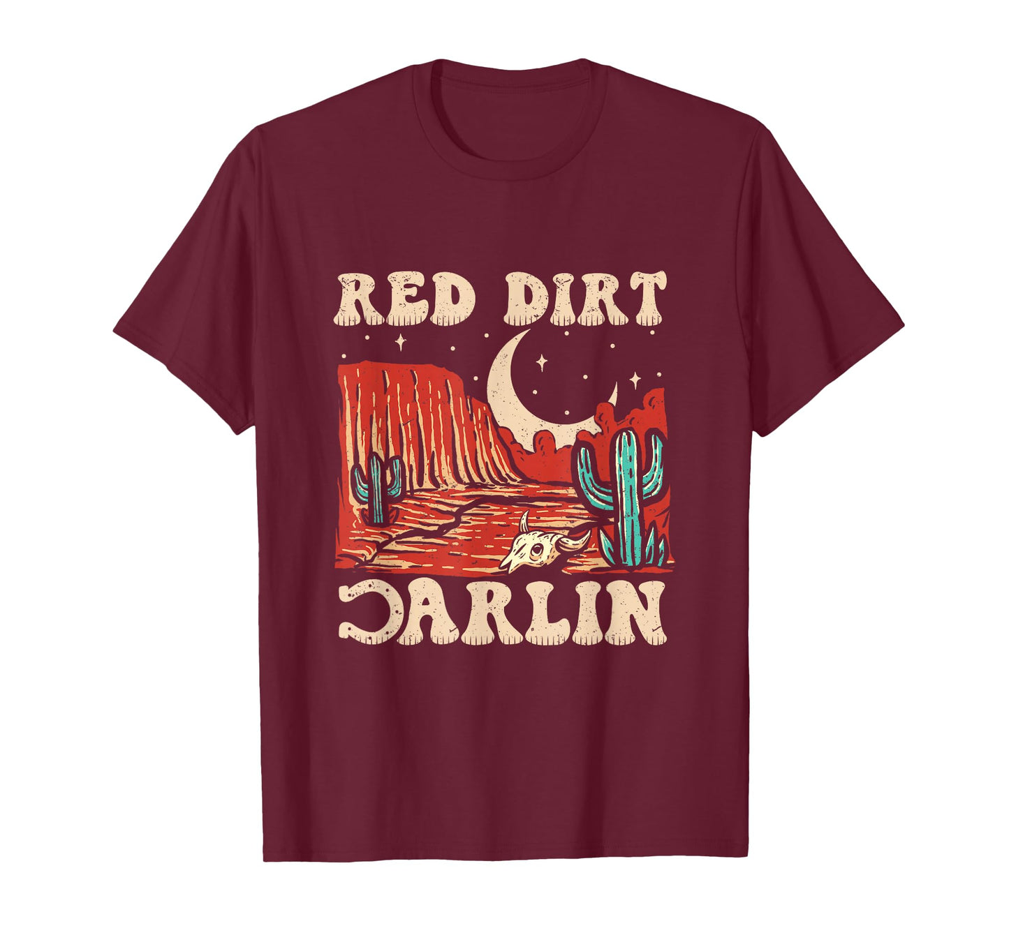 Red Dirt Country Music Western Theme T-Shirt