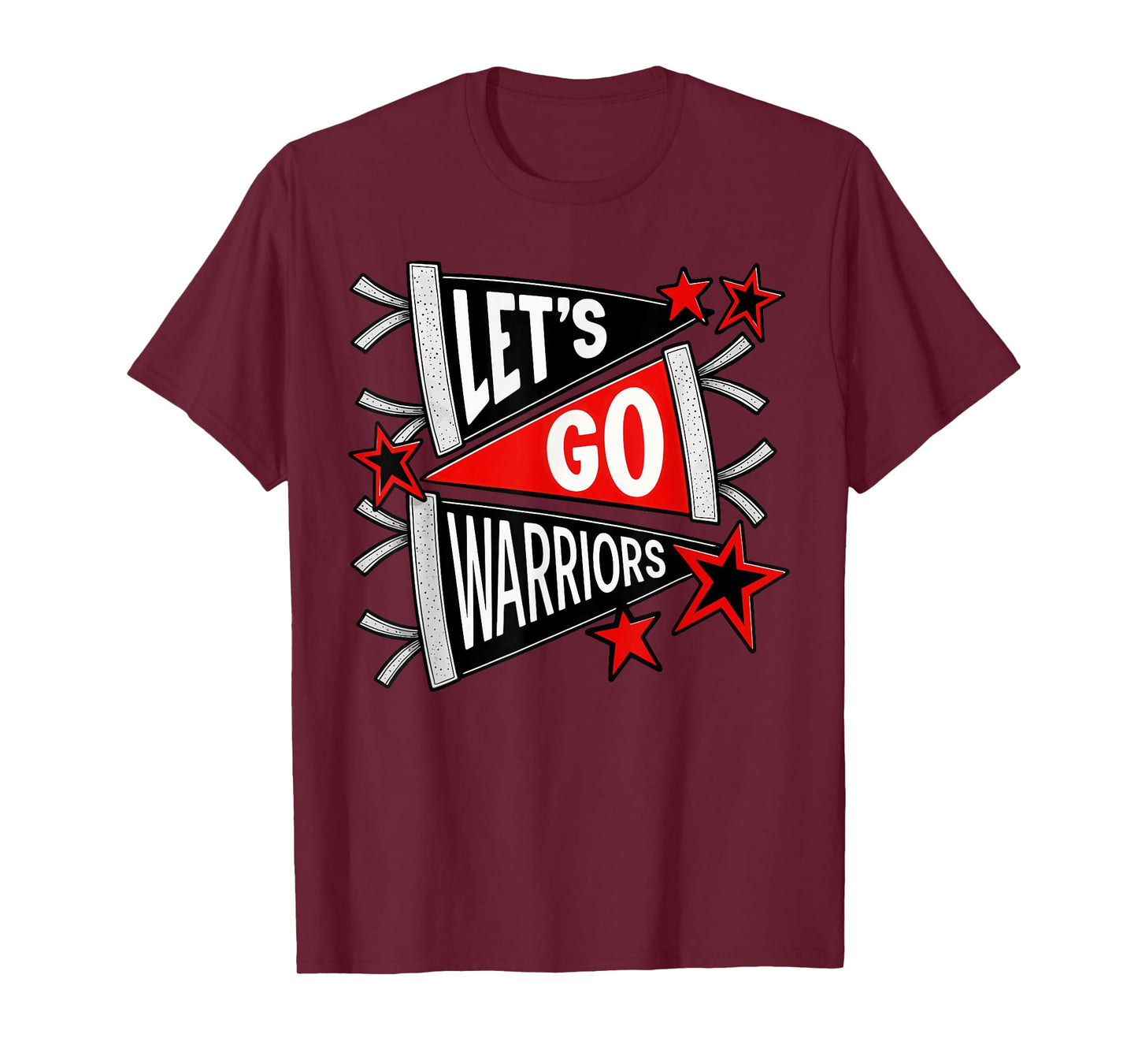 Let’s Go Warriors Team Spirit Cheer Game Day T-Shirt