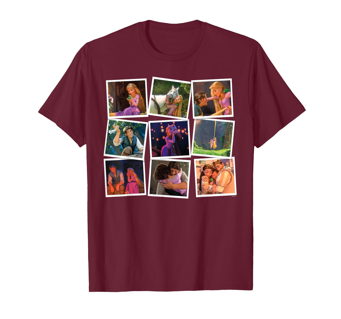 Disney Princess Rapunzel Tangled Famous Movie Frames T-Shirt