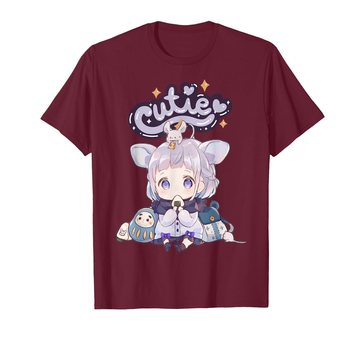 Anime Cutie Onigiri Girl Cute Kawaii UwU T-Shirt