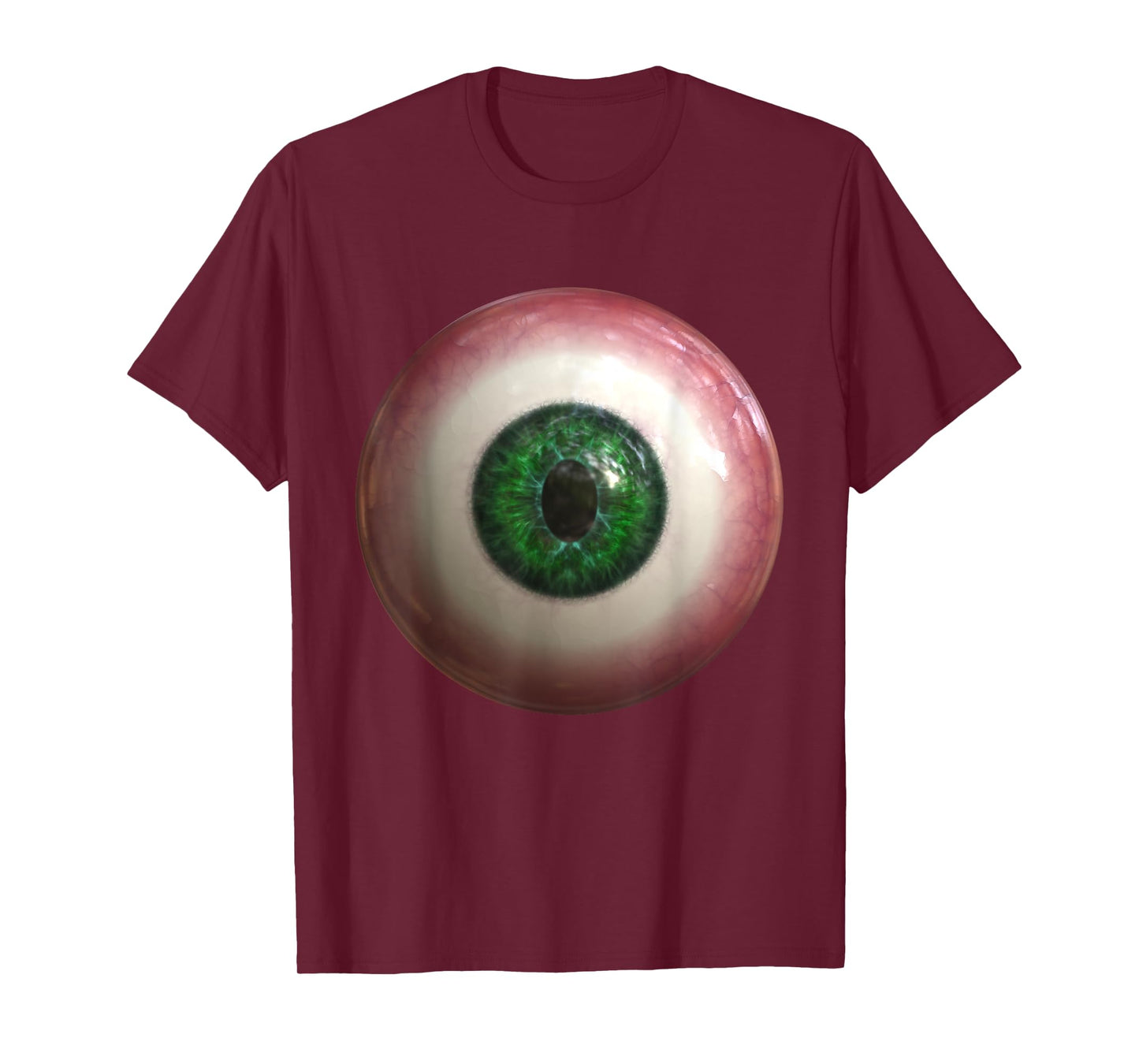 Big Green Eyeball Creepy Funny Lazy Easy Halloween Costume T-Shirt