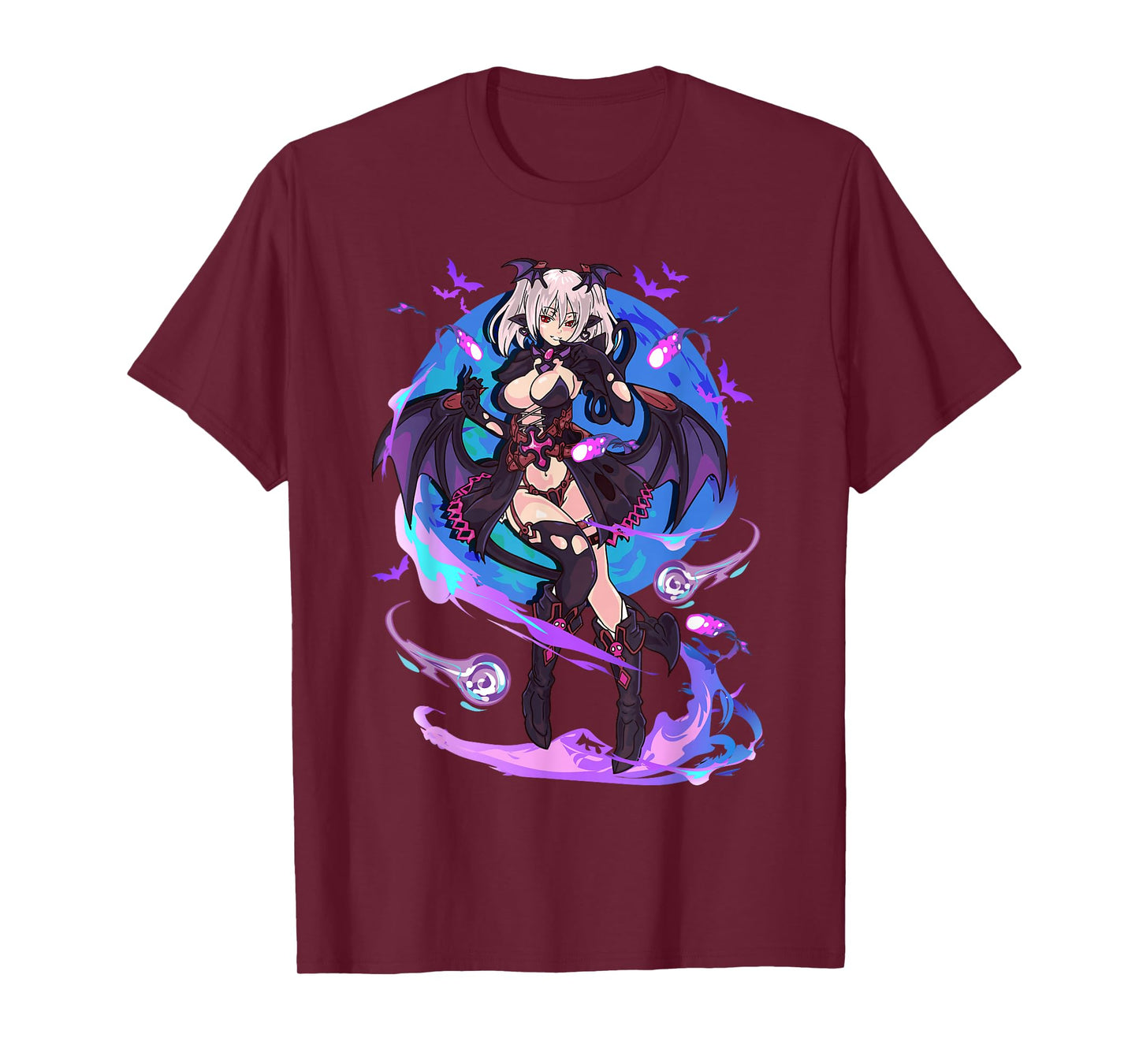 Anime Demon Girl Japanese Aesthetic Waifu Kawaii Otaku Art T-Shirt
