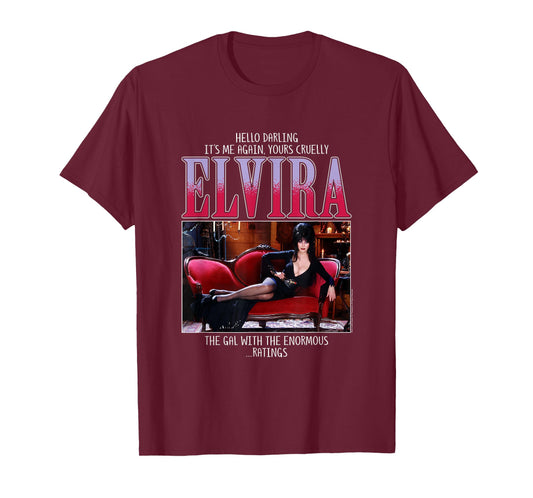 Elvira, Mistress of The Dark Enormous Ratings Horror TV Host T-Shirt