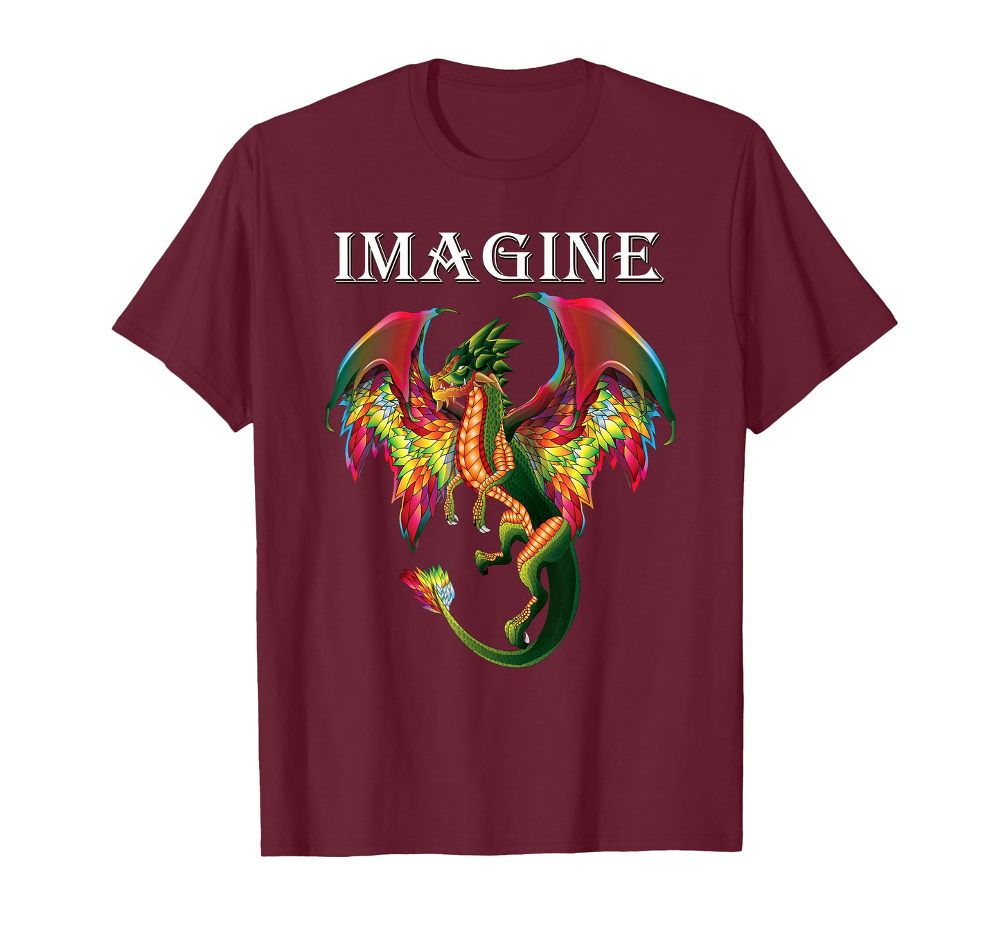 Imagine Being A Dragon Breathing Fire Magical Wings Boys Men T-Shirt