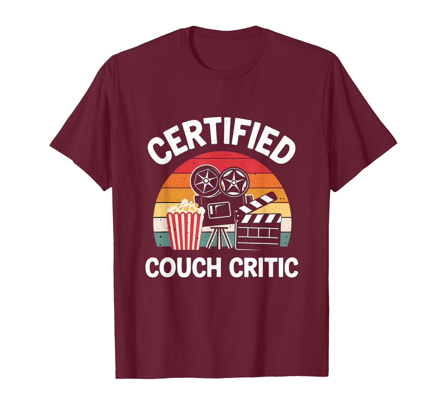 Certified Couch Critic Unpaid Movie Critic Film Reviewer T-Shirt