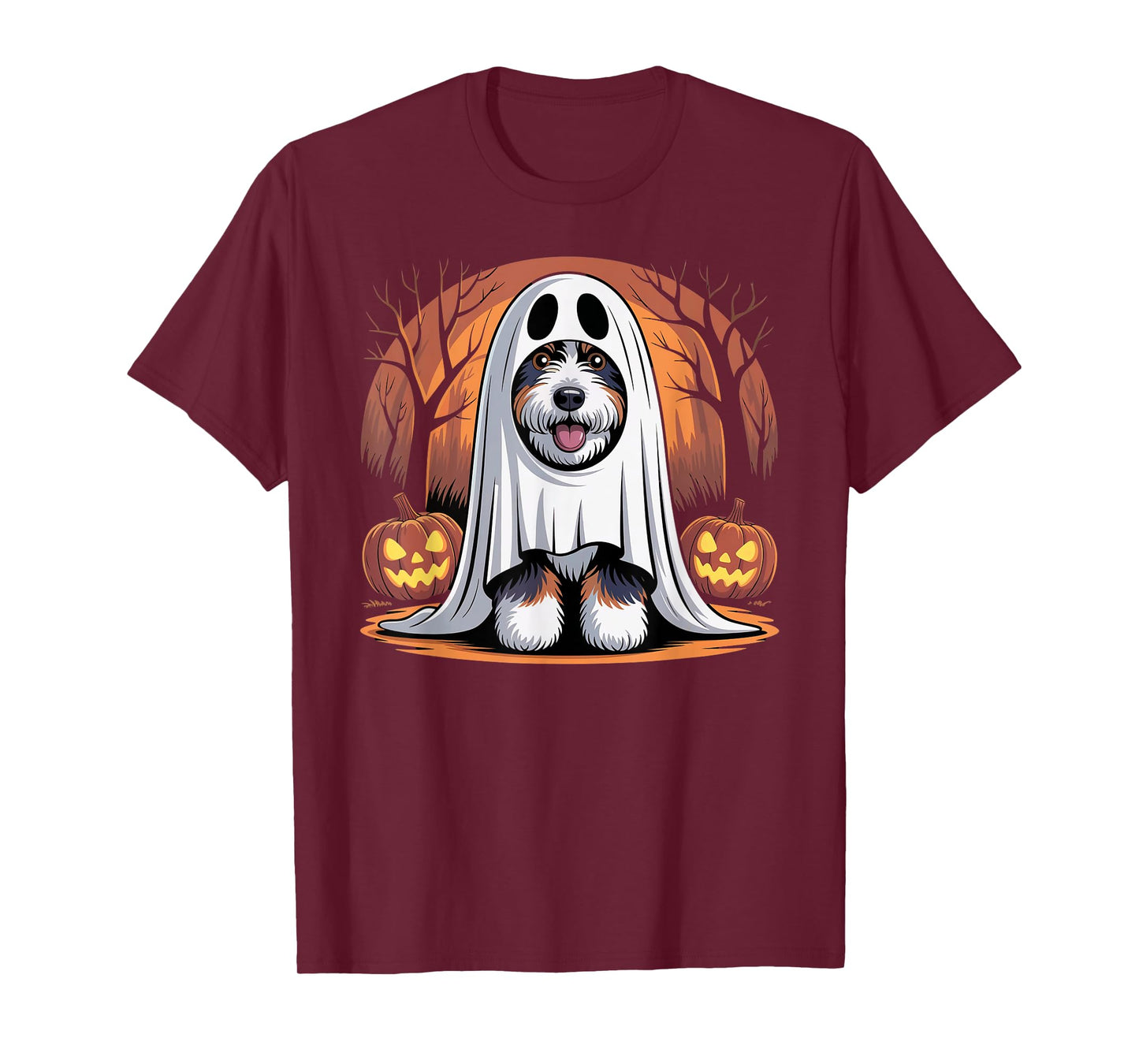 Funny Halloween Bernedoodle Dog Costume Doodle Lovers T-Shirt