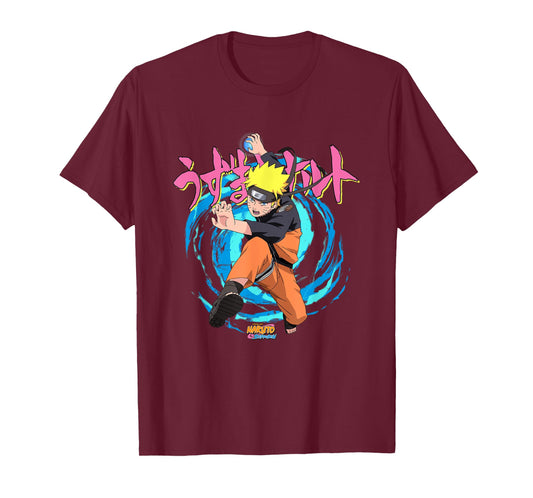 Naruto Shippuden Rasengan Jutsu Swirls Anime T-Shirt