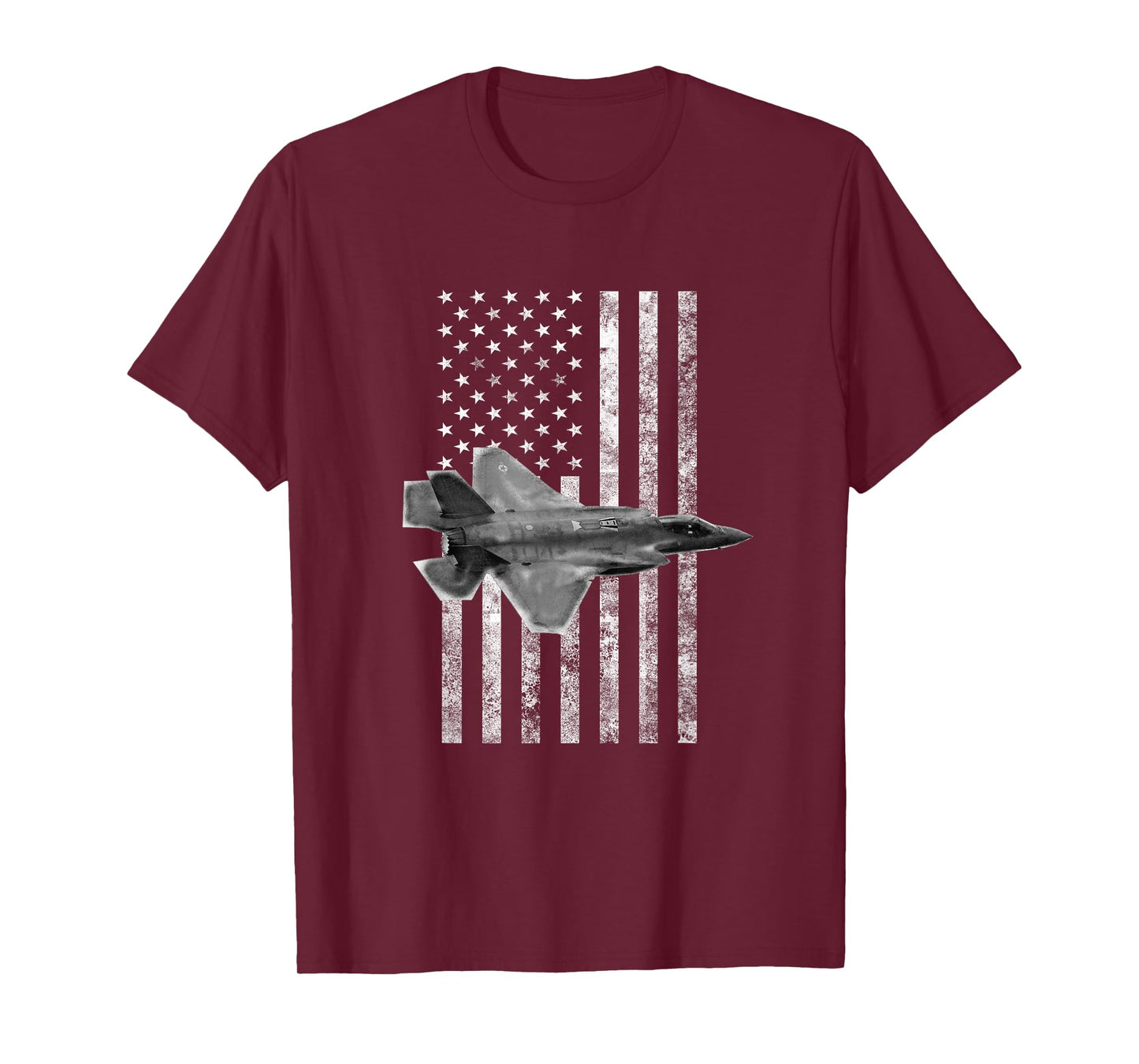 F-35 Lightning II American USA Flag Tee - Military T-Shirt T-Shirt