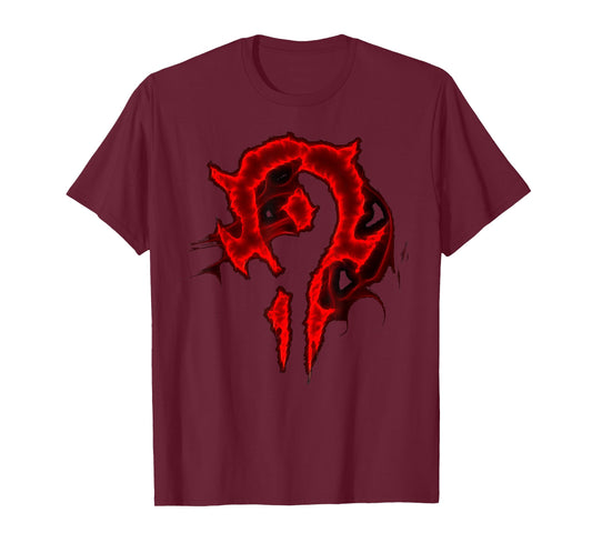 Warcraft Gaming Logo Horde Saturated Epic Crest Gamer T-Shirt