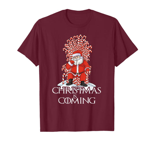 Christmas is coming funny santa claus candy canes T-Shirt