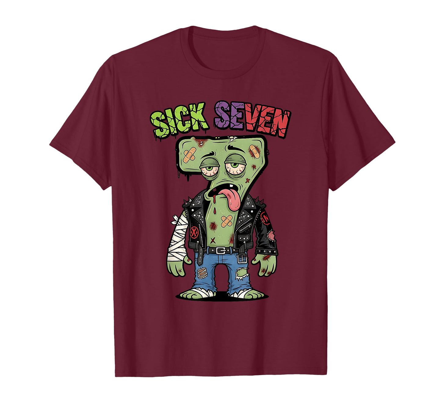 67 Funny Zombie Six Seven Humor Meme Brainrot Sick Seven T-Shirt