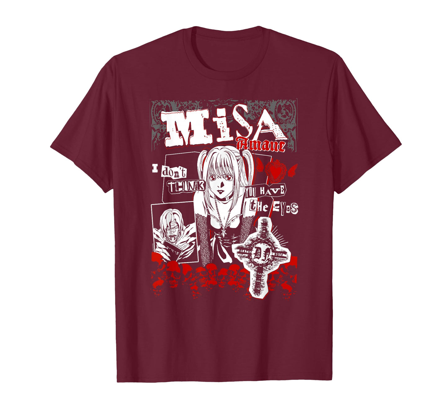 Death Note Misa Amane Punk Zine Collage Anime T-Shirt