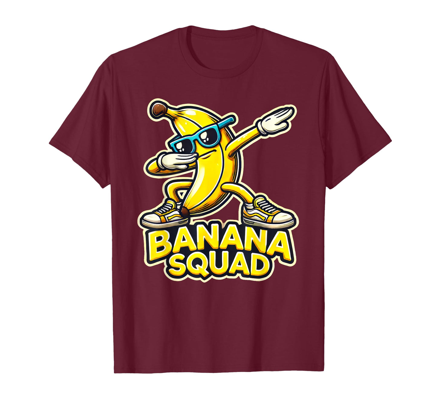 Banana Squad Funny Dabbing Banana Food & Dab Funky Fruit T-Shirt