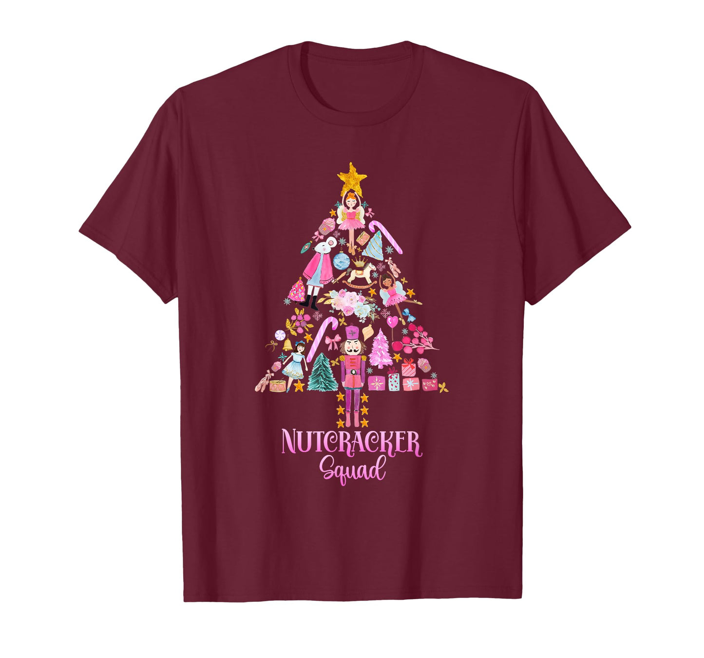 Christmas Nutcracker Squad Ballet Dance Women Kids Girls T-Shirt