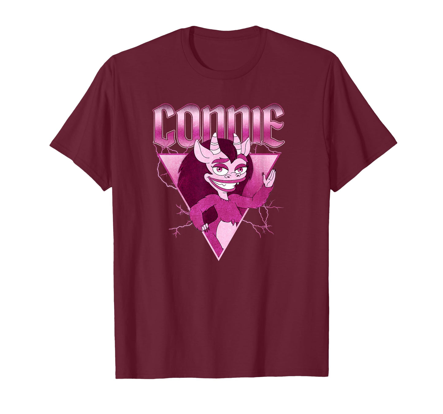 Big Mouth Hormone Monster Connie Distressed Portrait T-Shirt