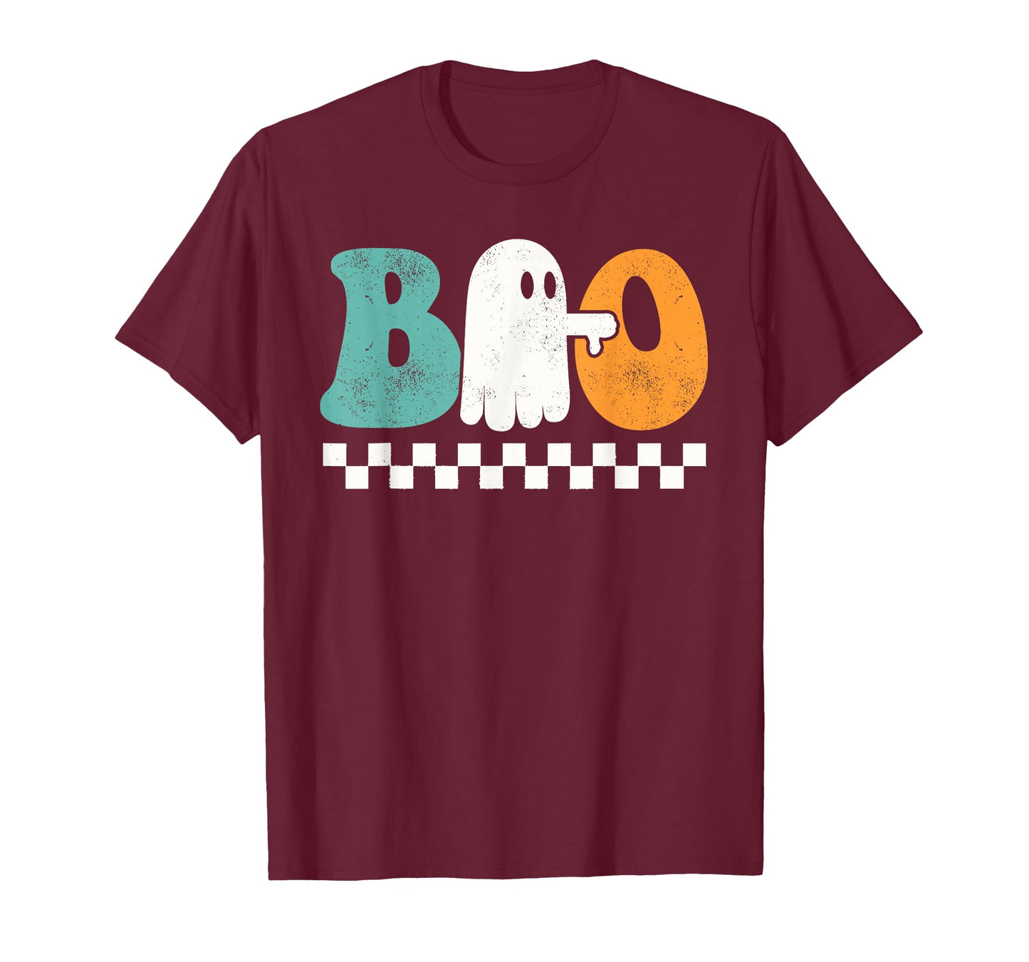 Funny Thumbs Down Boo Ghost Halloween Groovy for Men Women T-Shirt