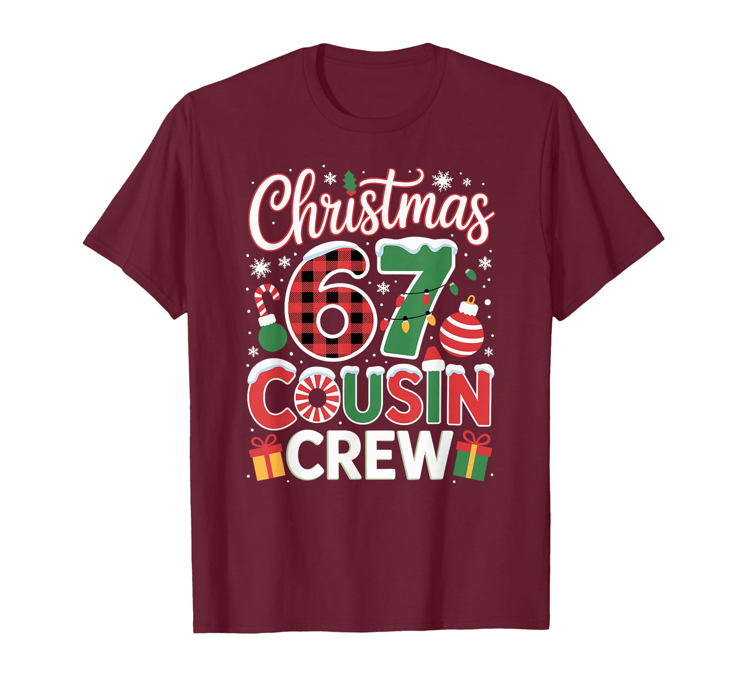 Christmas Cousin Crew 67 Holiday Fun Matching T-Shirt