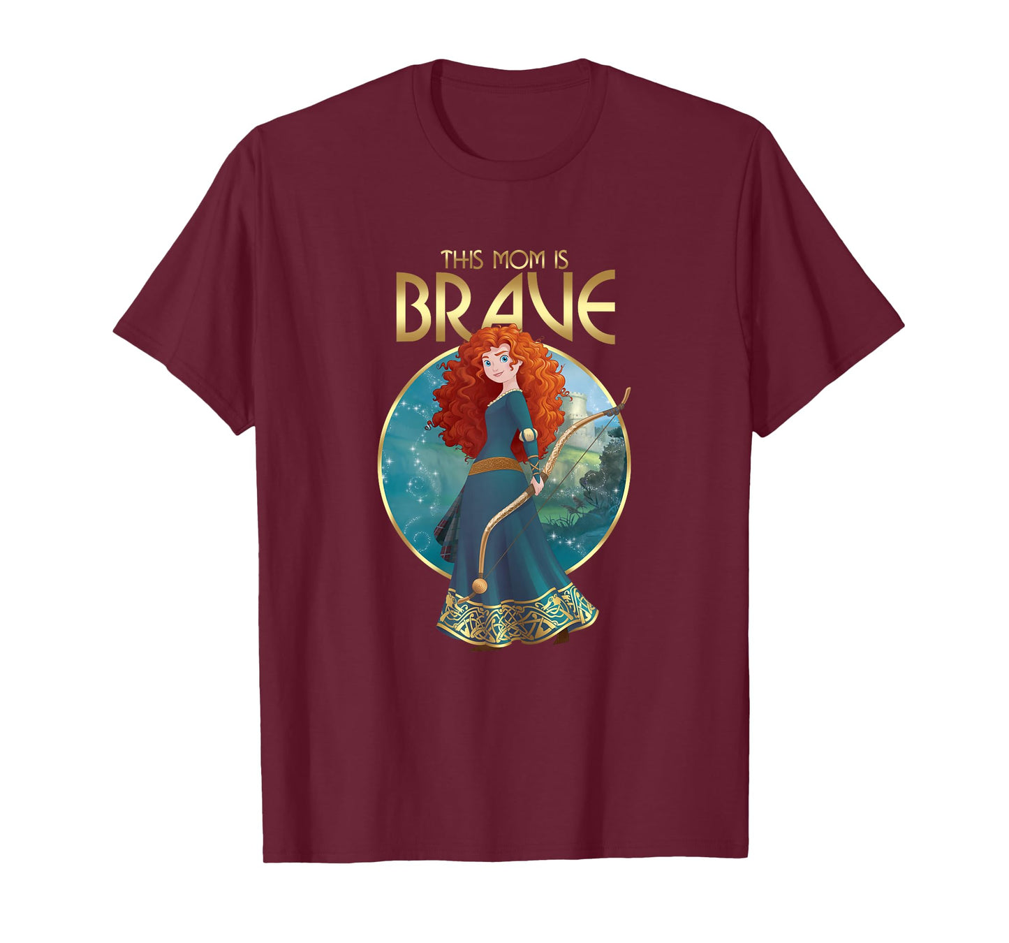 Disney Pixar Brave Mother's Day You are Brave Merida Logo T-Shirt