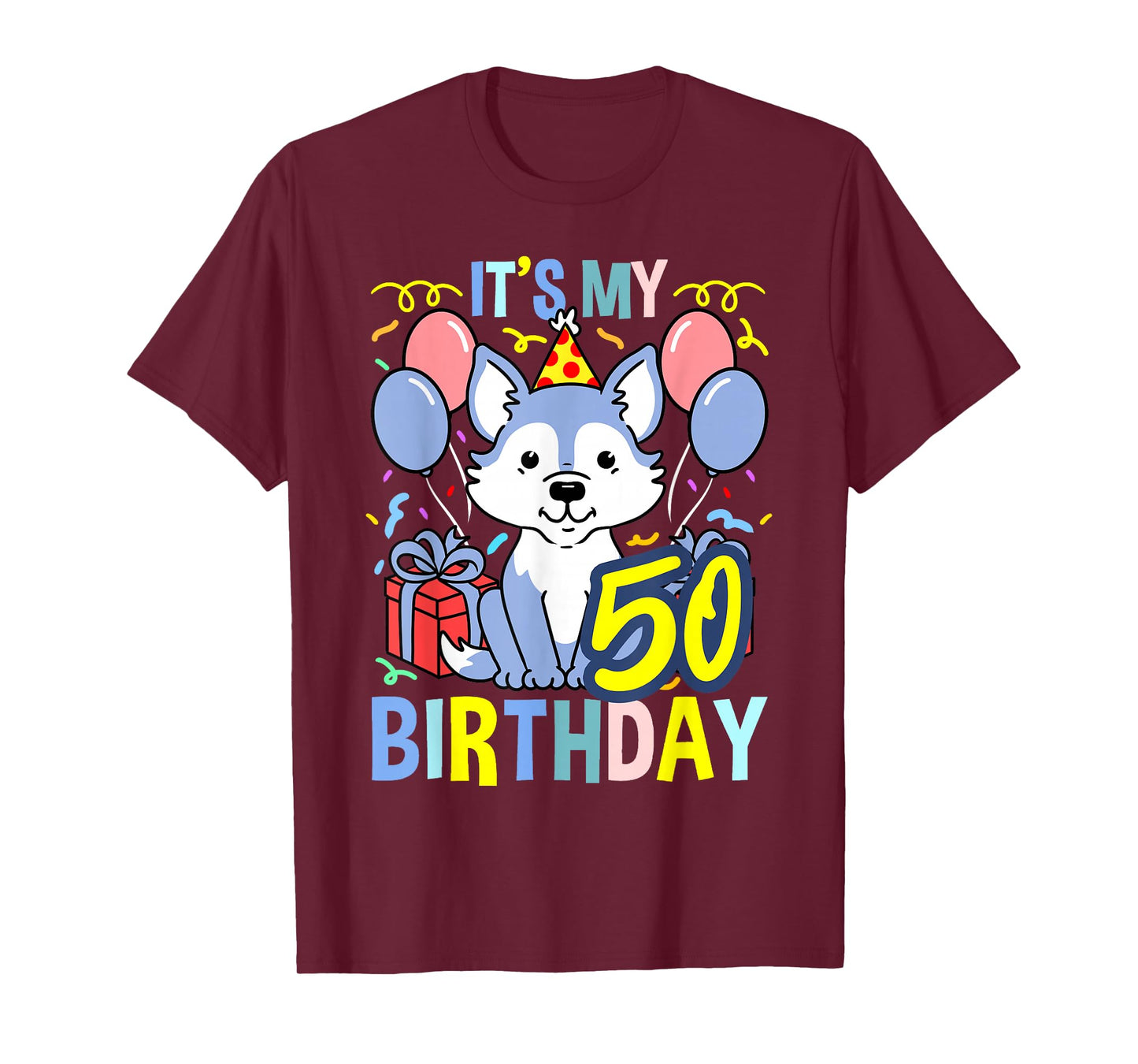 Its My 50th Birthday Wolf T-Shirt