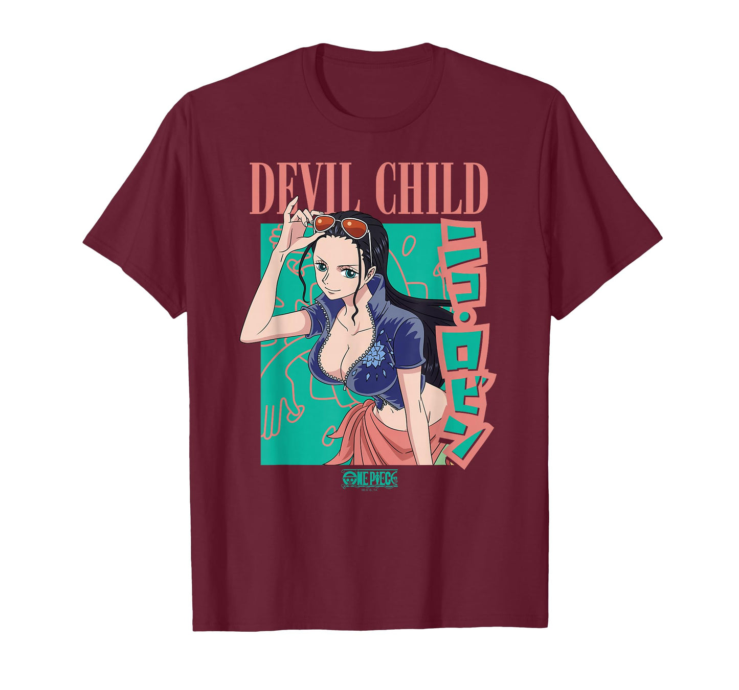 One Piece Anime Retro 90's Devil Child Robin T-Shirt