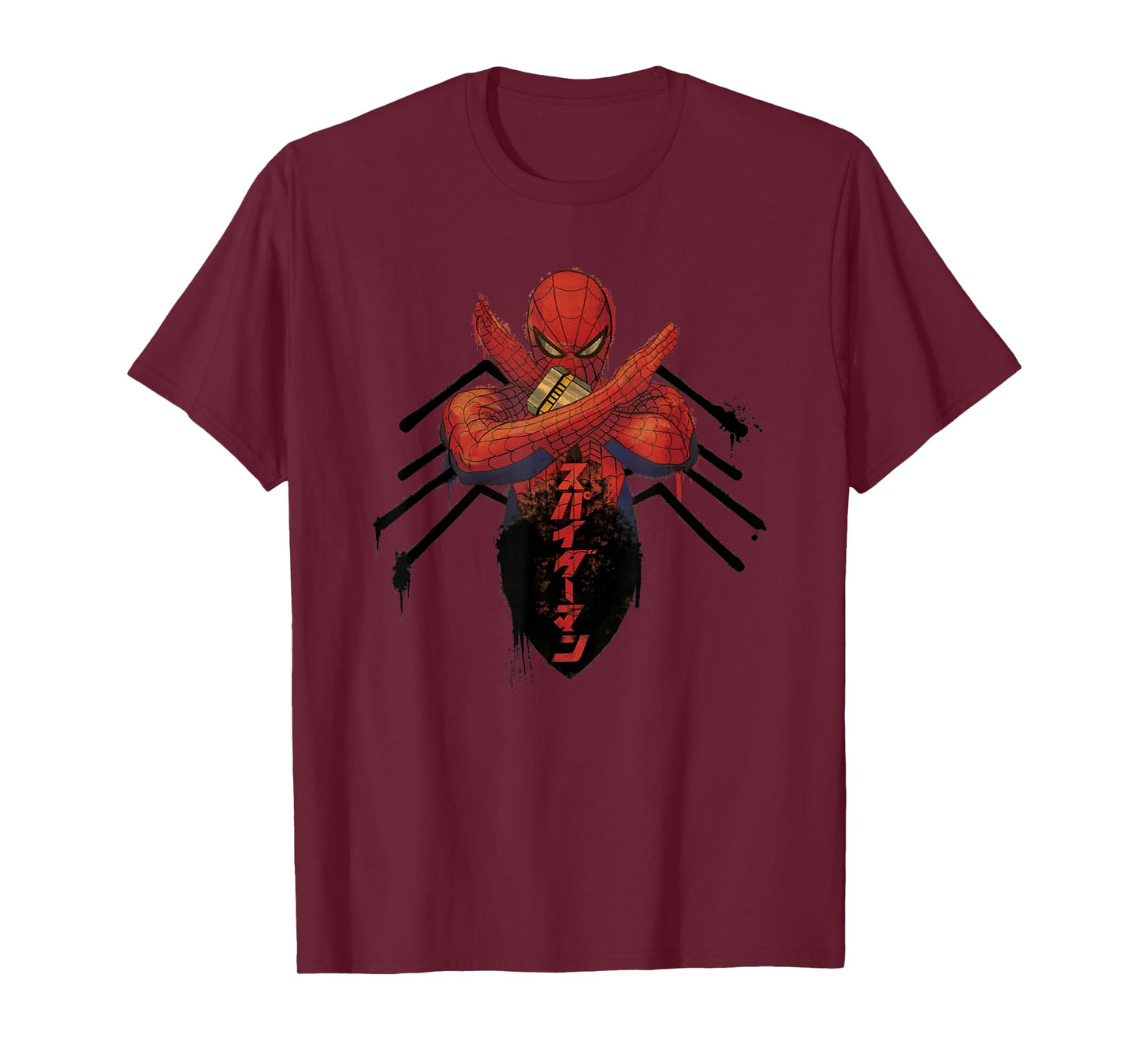 Marvel Japanese Spider-Man Spray Paint T-Shirt