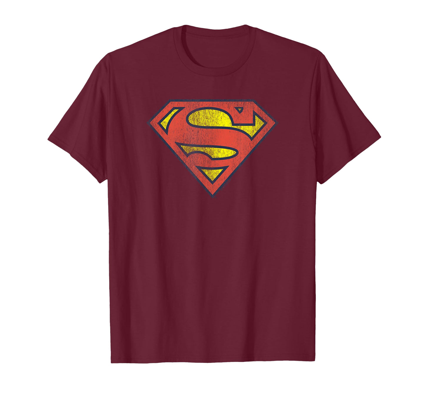 Superman Retro Supes Logo Distressed T-Shirt