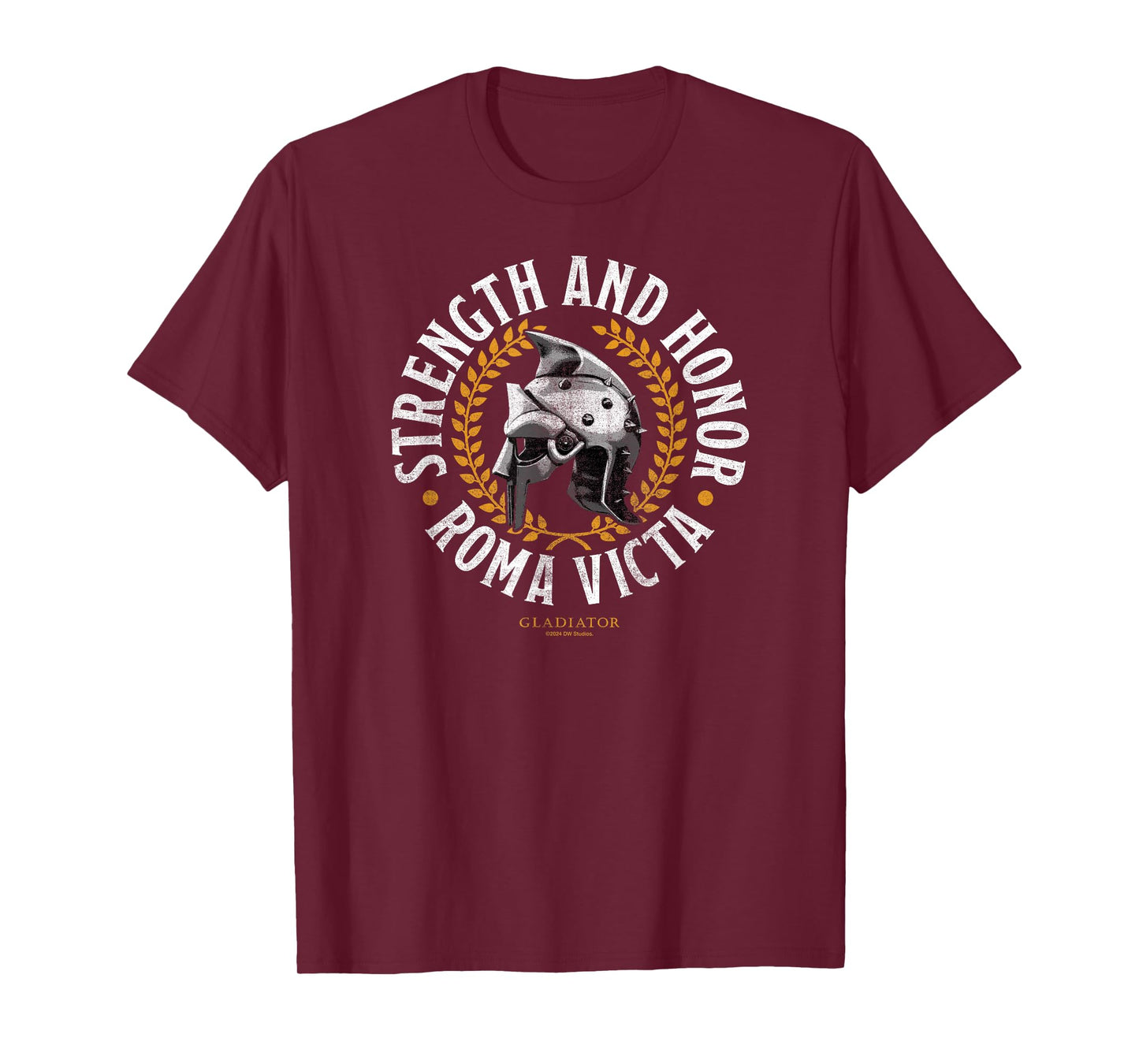 Official Gladiator Movie: Strength and Honor Roma Victa T-Shirt