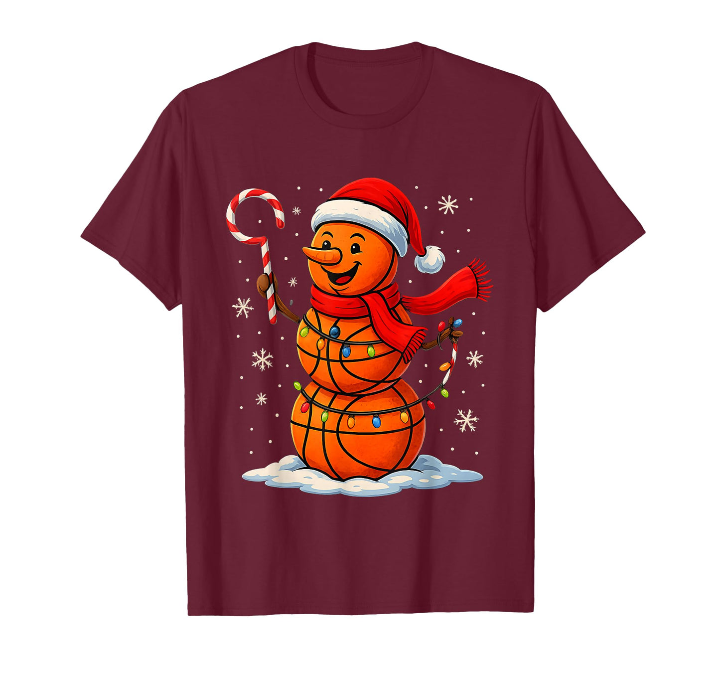 Holiday Santa Basketball Player Tee Gift T-Shirt