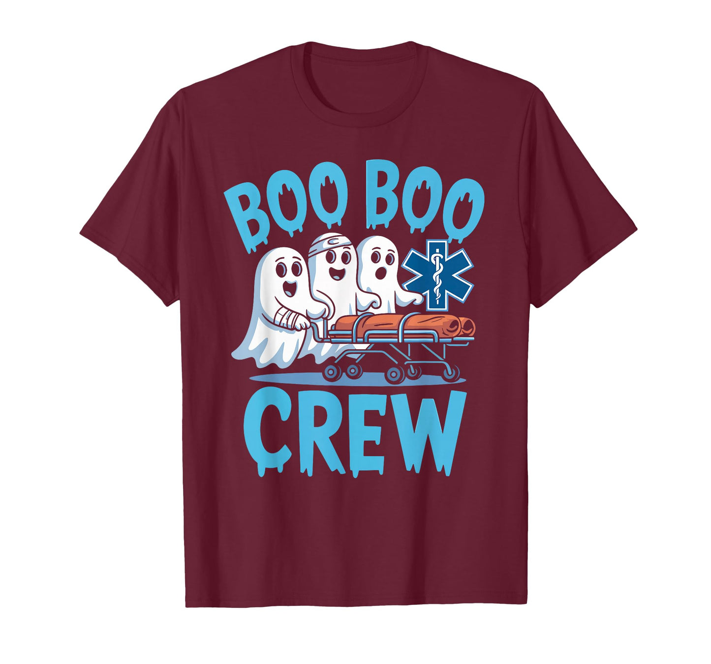 Funny Boo Boo Crew EMT Nurse Halloween Costumes Men Women T-Shirt