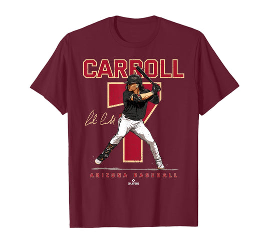 Number and Portrait Corbin Carroll Arizona T-Shirt