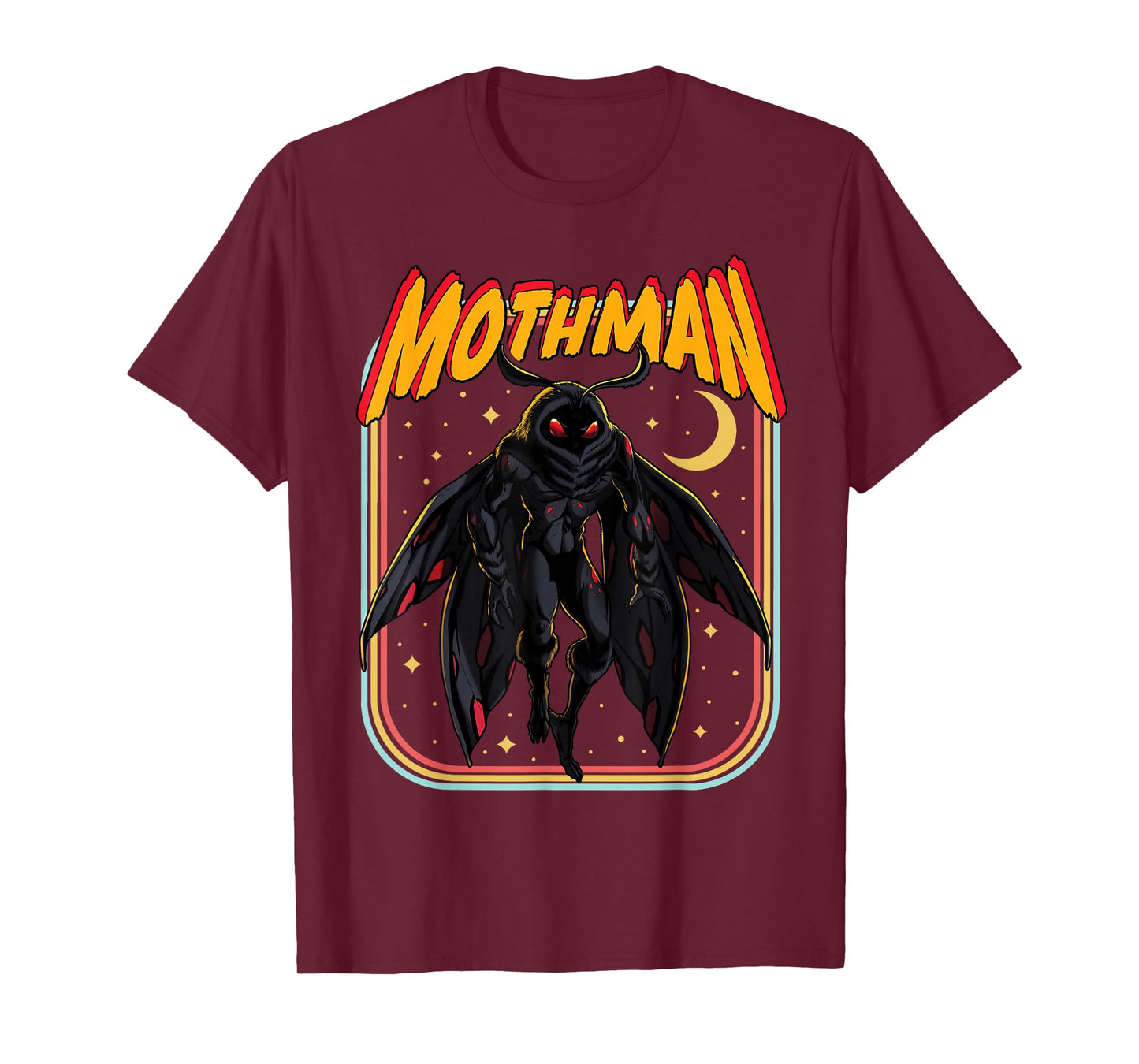 Mothman Comicbook Retro Style Cryptid Lore Cryptozoology T-Shirt
