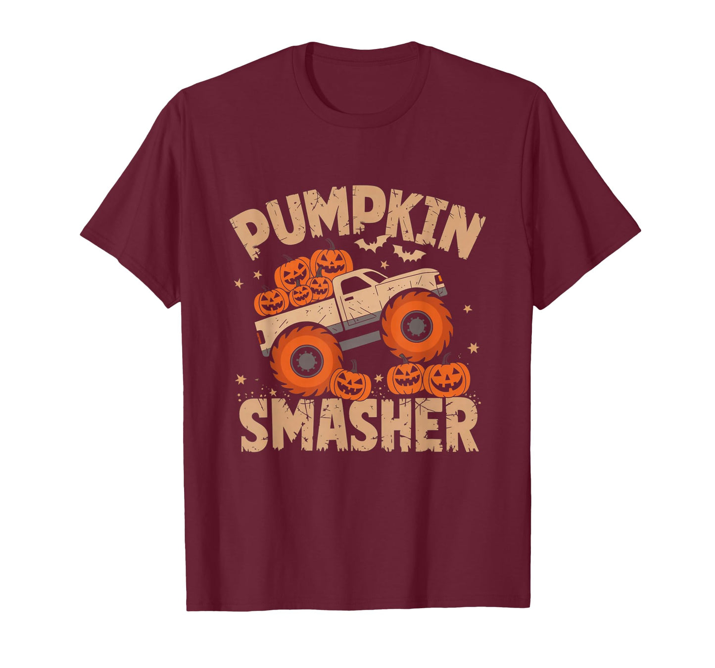 Pumpkin Smasher Monster Truck Halloween Toddler Kids T-Shirt