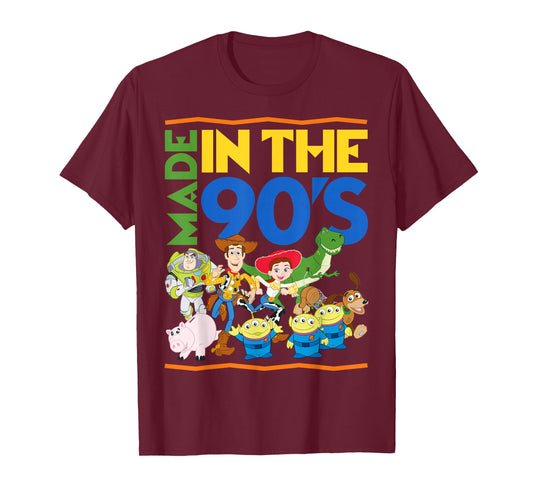 Disney Pixar Toy Story Made in the 90's Retro Group Shot T-Shirt