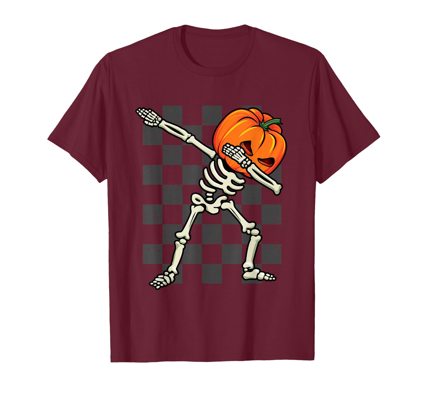 Dabbing Halloween Boys Skeleton Scary Pumpkin Costume 2024 T-Shirt