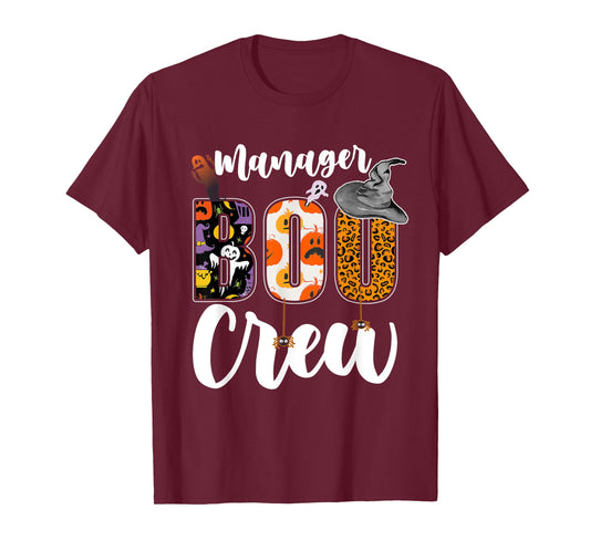 Manager Boo Crew Halloween Matching Executive T-Shirt