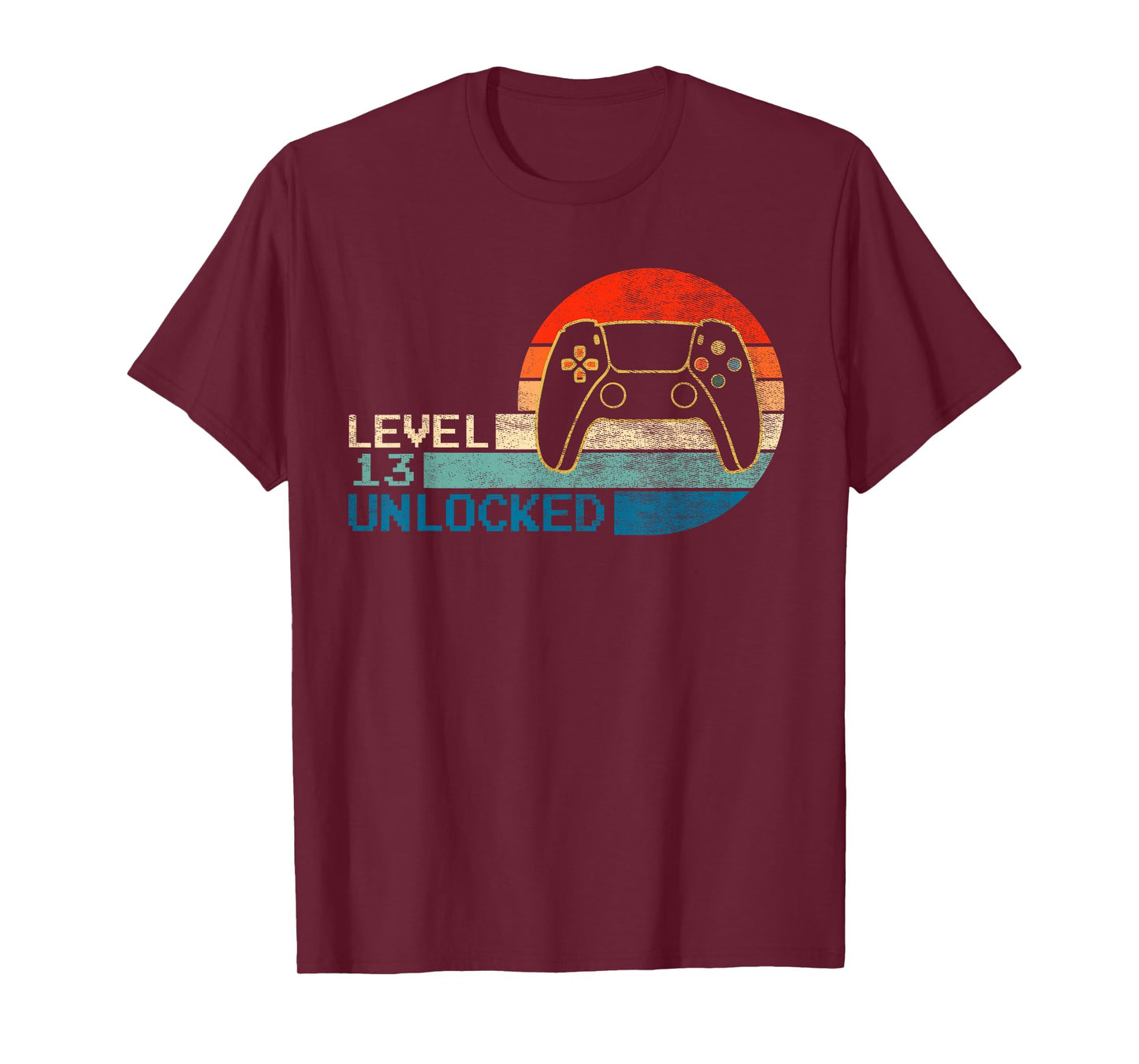Video Game Controller Unlocked Level 13 Birthday Boy T-Shirt