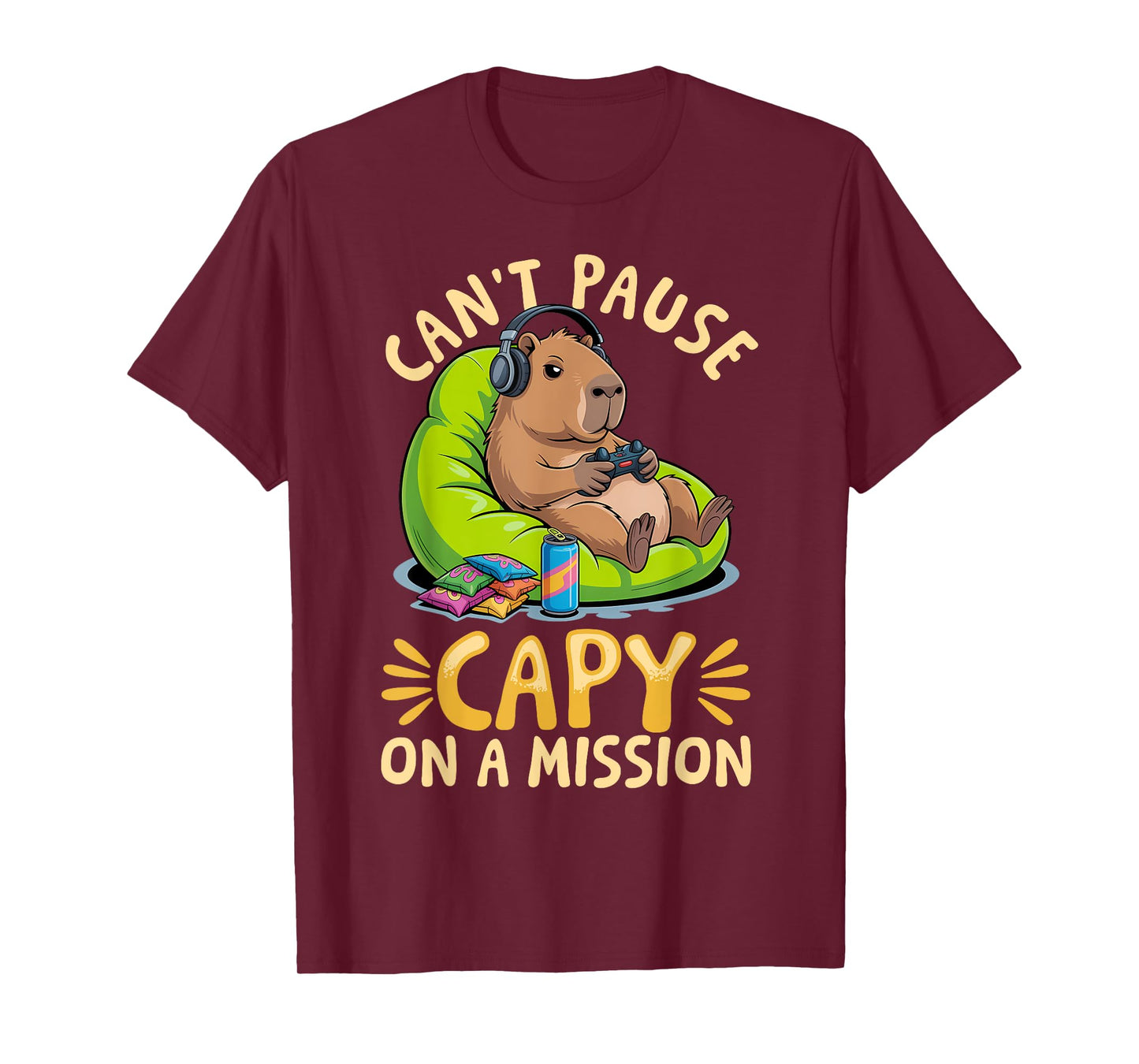 Capybara Gamer Gaming T-Shirt