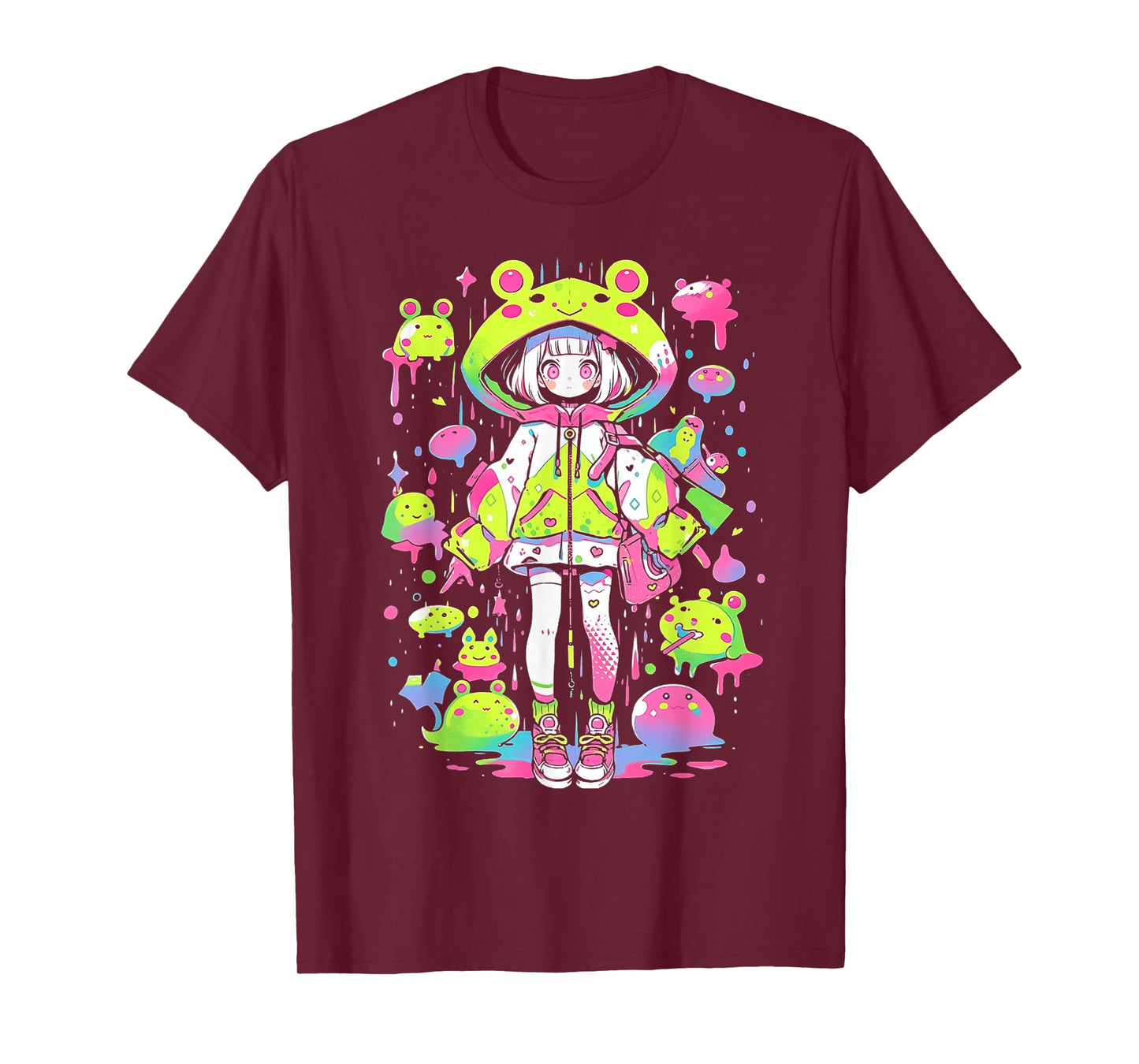Kawaii Chibi Frog Girl | Decora Kei Anime Manga Harajuku T-Shirt