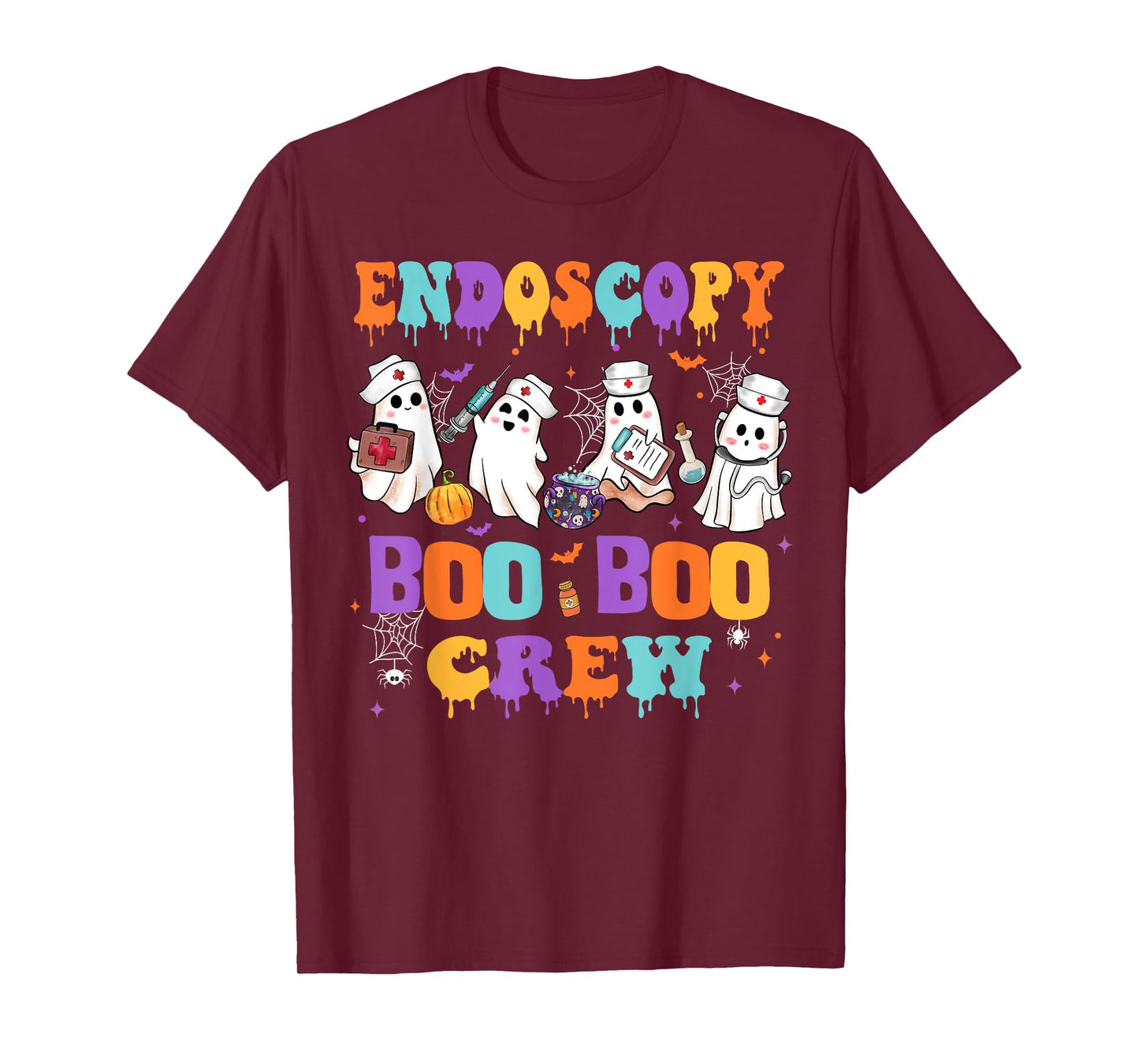 Endoscopy Nurse Boo Boo Crew Nurse Halloween Squad Nursing T-Shirt