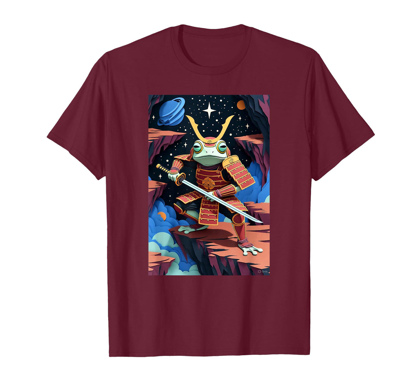 Astral Samurai Frog Warrior T-Shirt