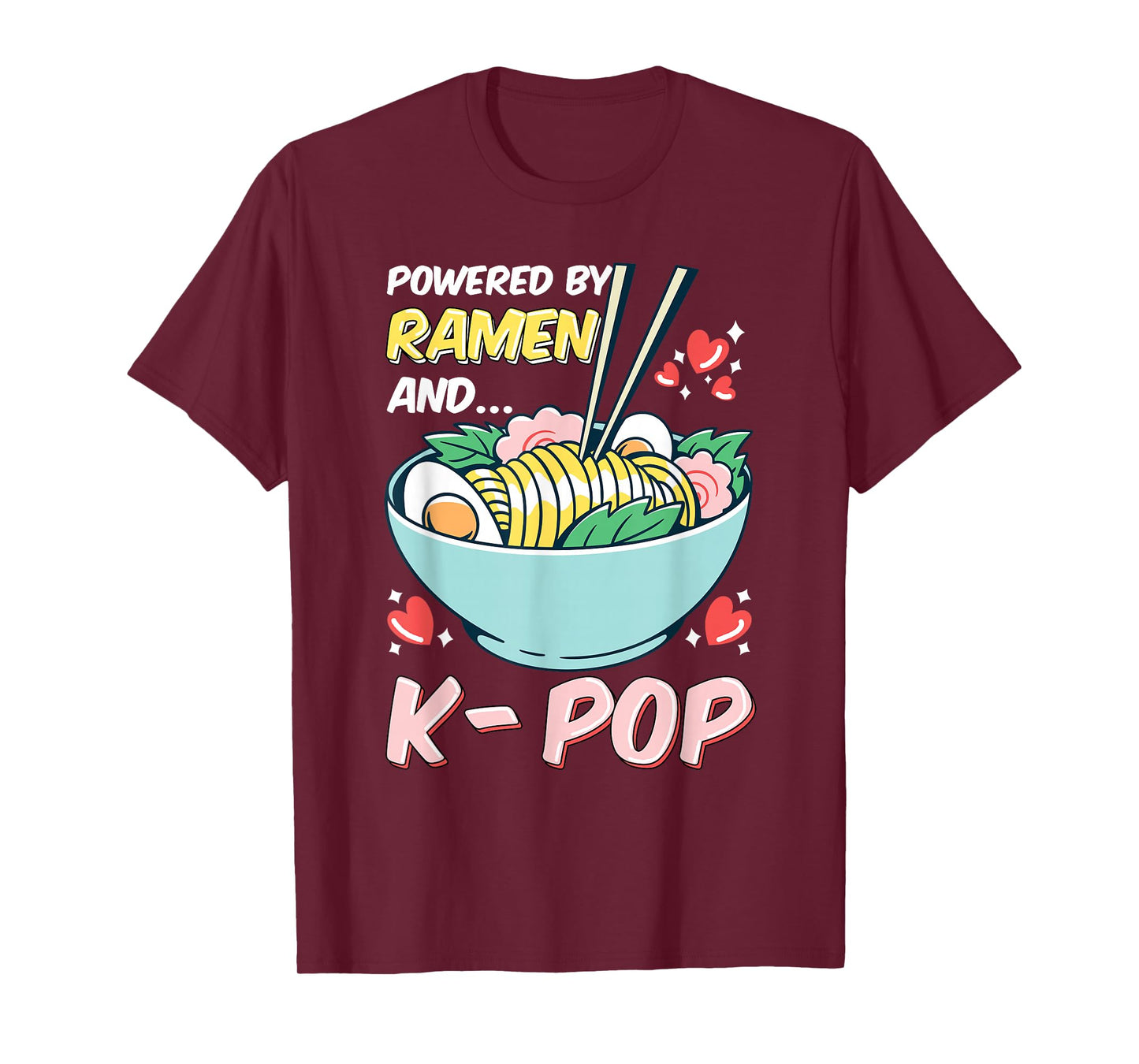 Powered By K-Pop and Ramen T-Shirt