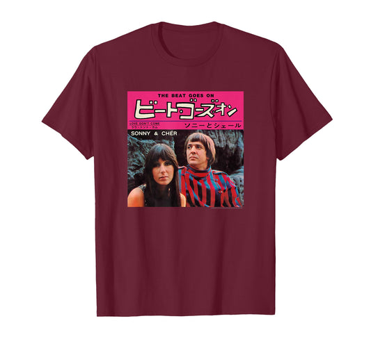 Sonny & Cher The Beat Goes On Japanese Cover T-Shirt