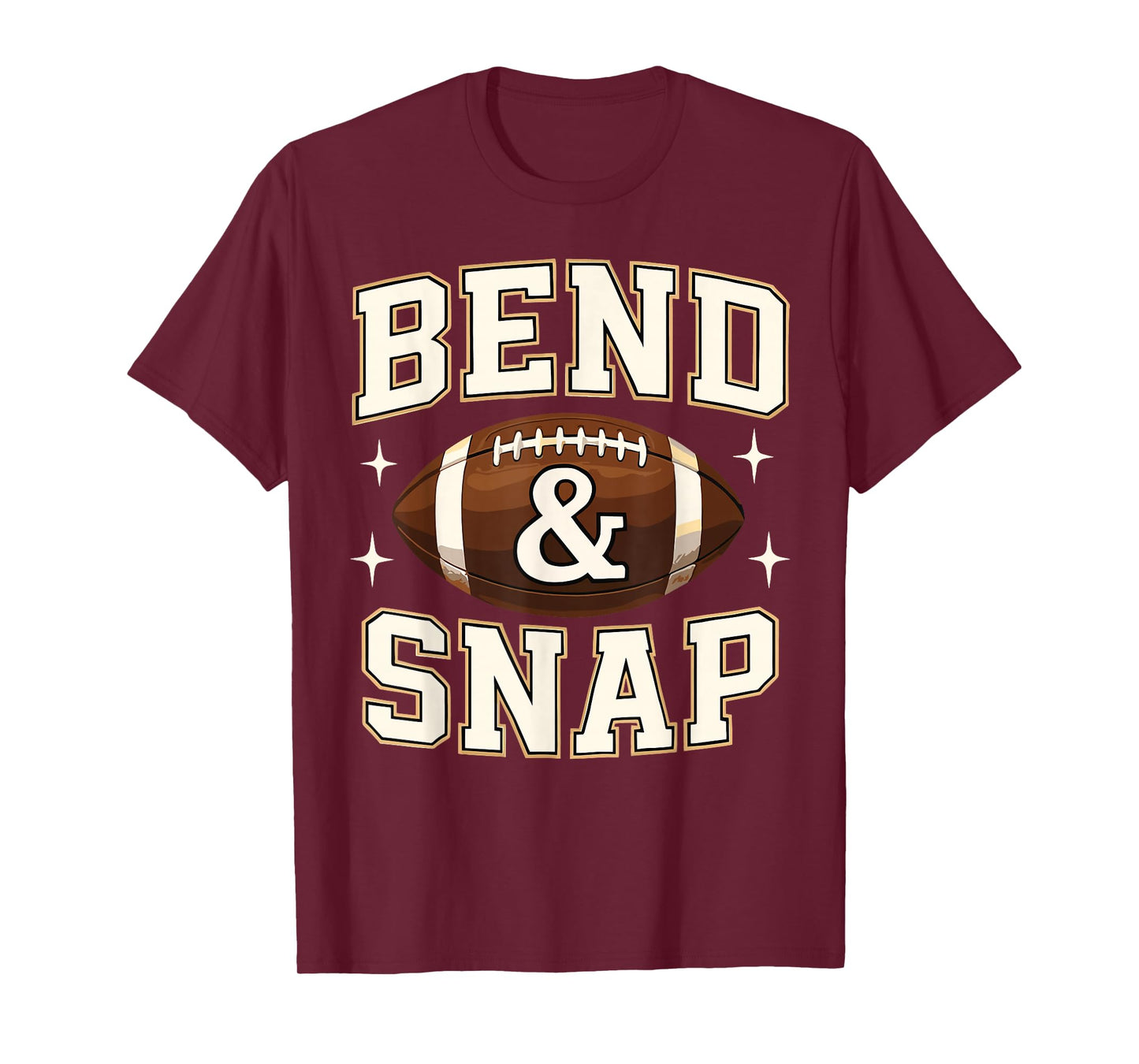 Bend & Snap Football Tis The Season Game Day Thanksgiving T-Shirt