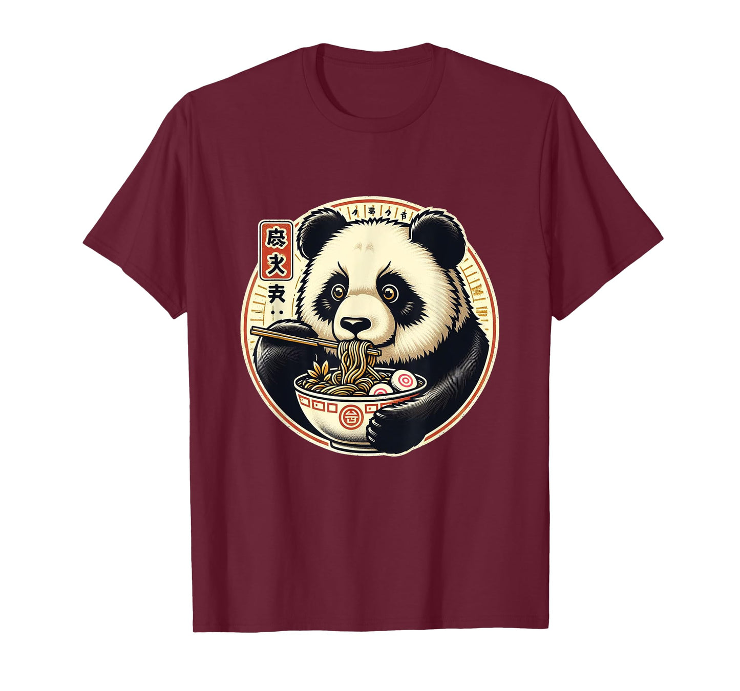 Panda Ramen Kawaii Neko Japanese Noodles Aesthetic T-Shirt