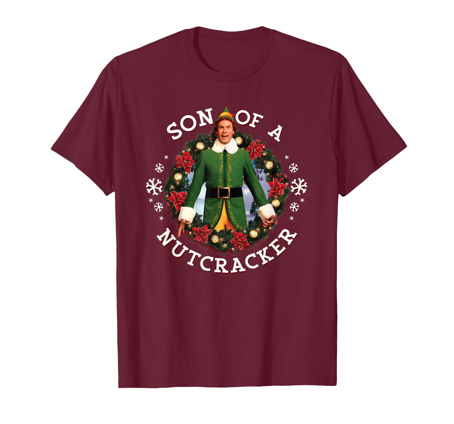 Elf - Son of A Nutcracker Wreath T-Shirt