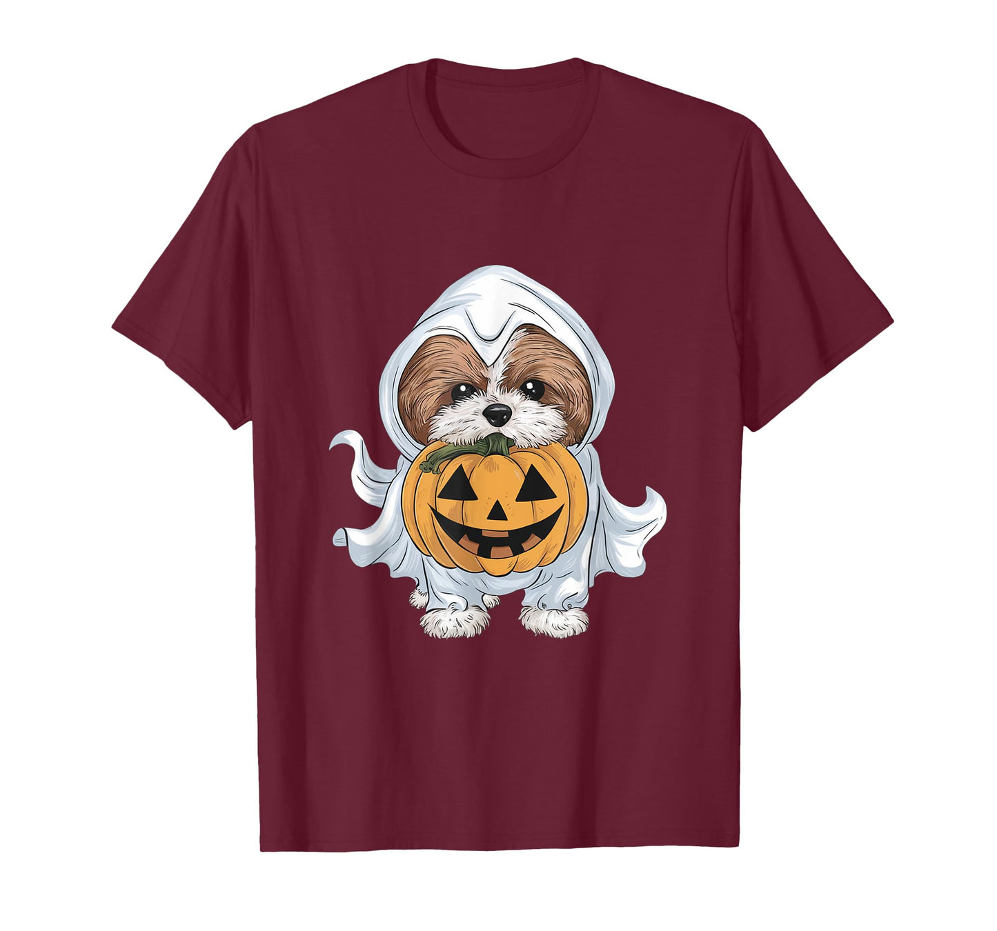 Shih Tzu Ghost Dog Halloween T-Shirt