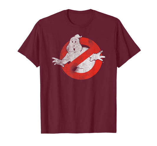 Ghostbusters Distressed No Ghost Logo Vintage Movie T-Shirt