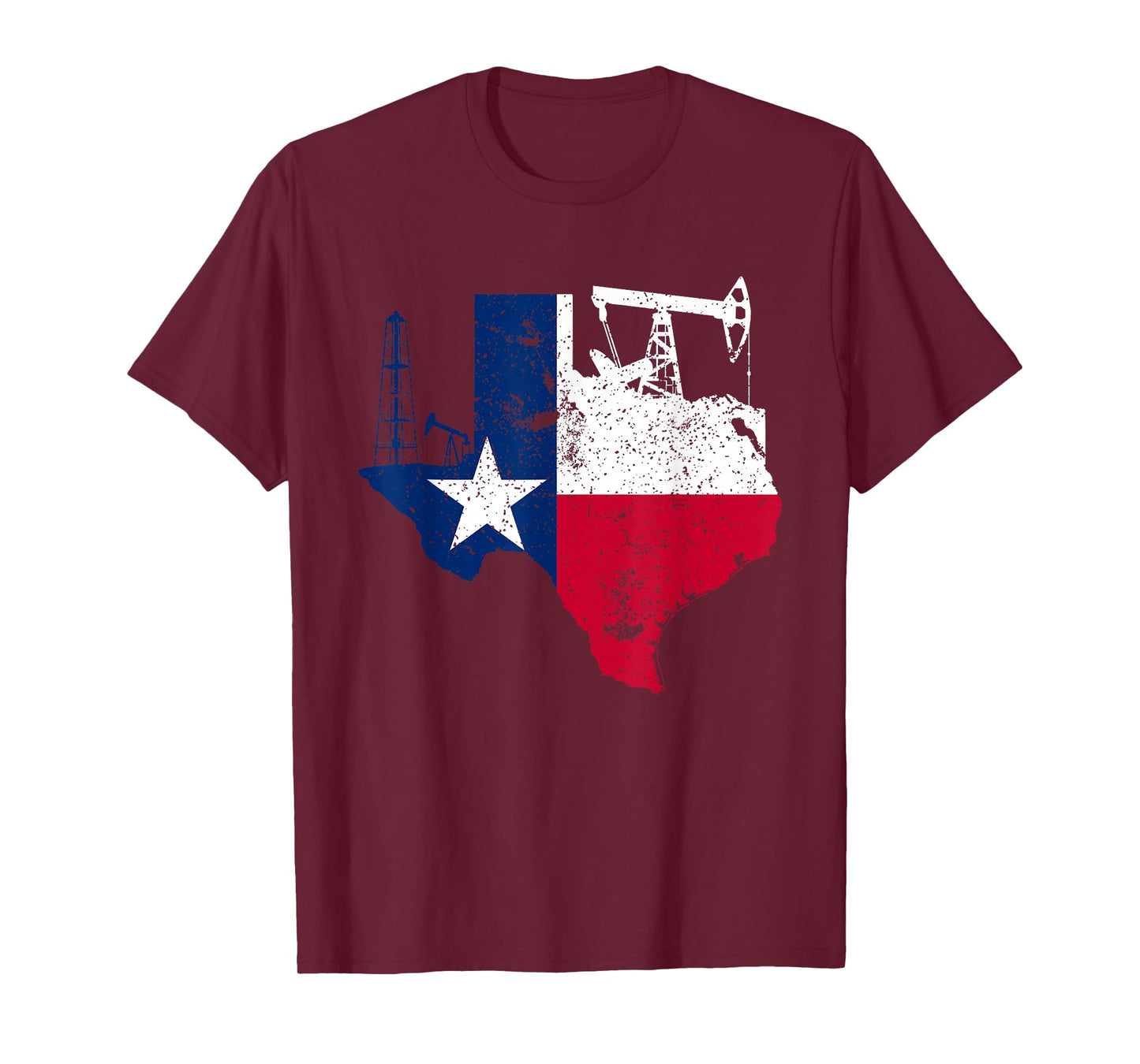 Patriotic Oilfield Worker Oilman Oil Rig Drilling Texas T-Shirt