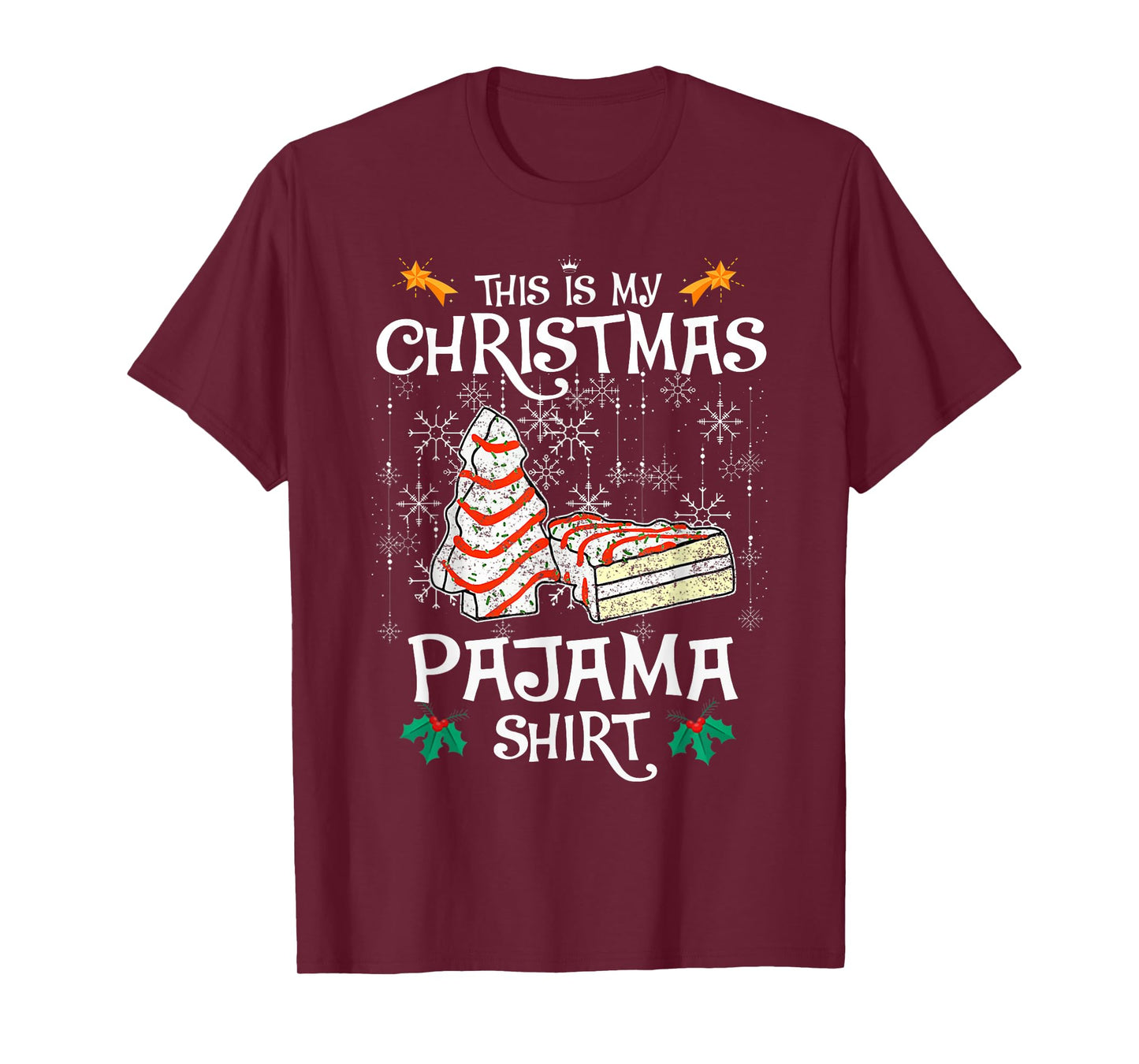 This is My Christmas Pajama Shirt Christmas Cake Debbie T-Shirt